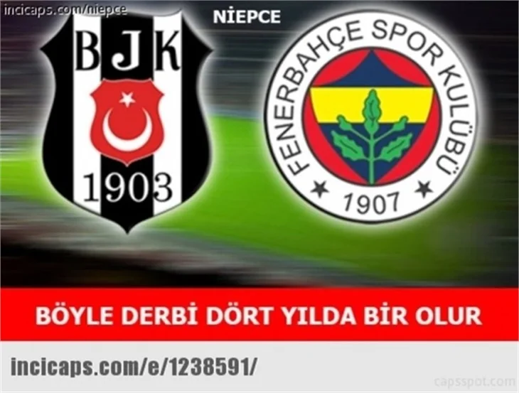 Fenerbahçe-Beşiktaş caps'leri!