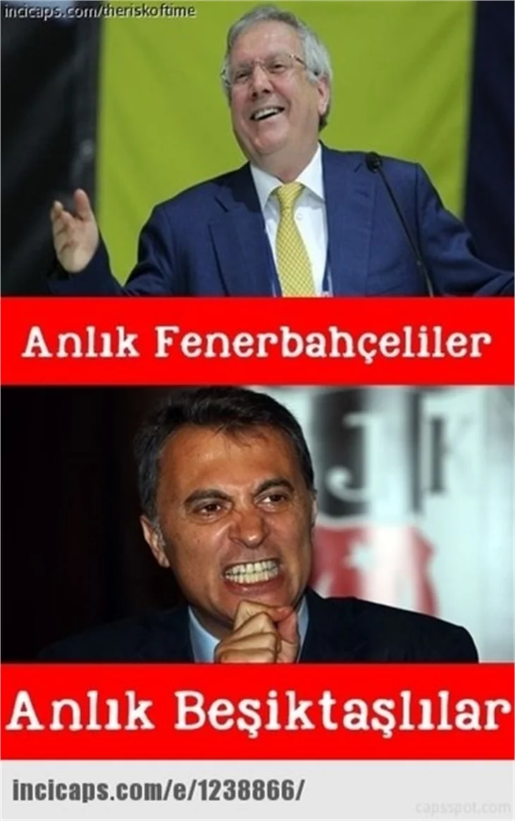 Fenerbahçe-Beşiktaş caps'leri!