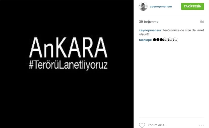 Ünlülerin Ankara'daki patlamaya tepkileri!
