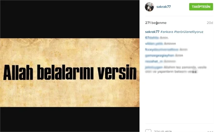 Ünlülerin Ankara'daki patlamaya tepkileri!