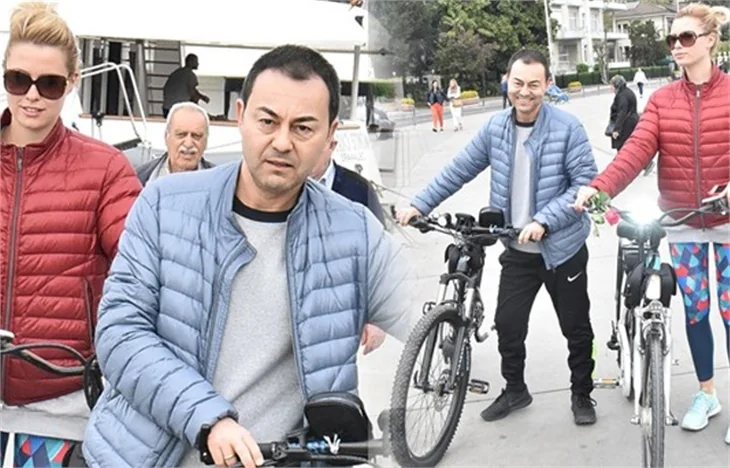 Serdar Ortaç'ın eşi Chloe ile bisiklet turu!