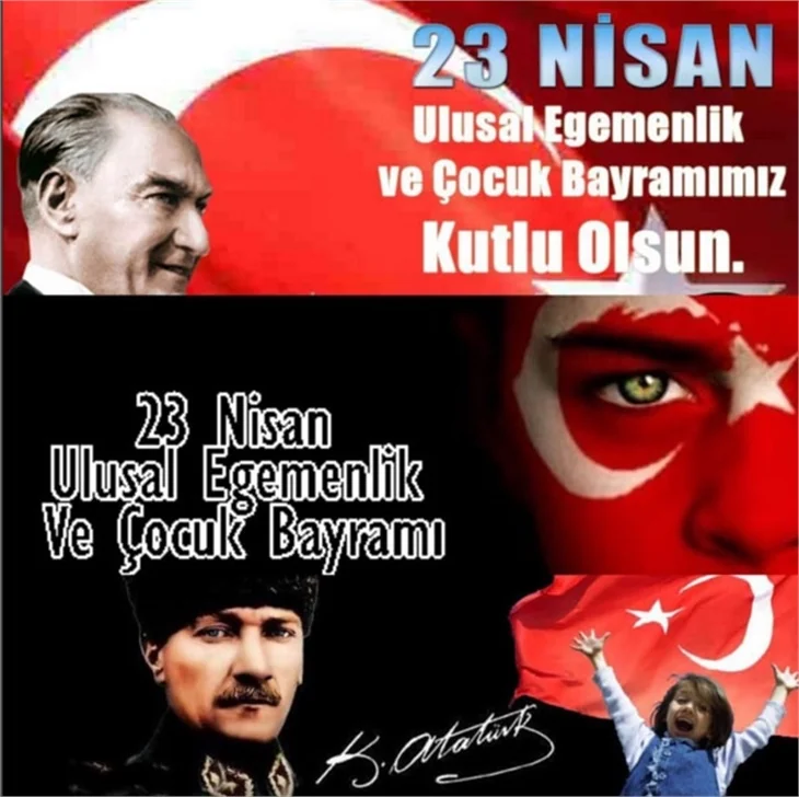 Ünlülerin 23 Nisan Ulusal Egemenlik ve Çocuk Bayramı paylaşımları
