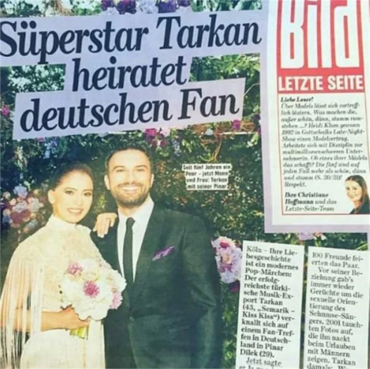 Almanlar Tarkan'ın düğününü konuştu!