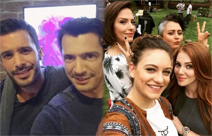 Ünlülerin set arkası halleri