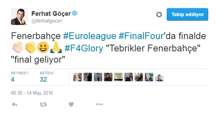 Fenerbahçe Euraleague'de finale yükseldi! Ünlüler coştu...