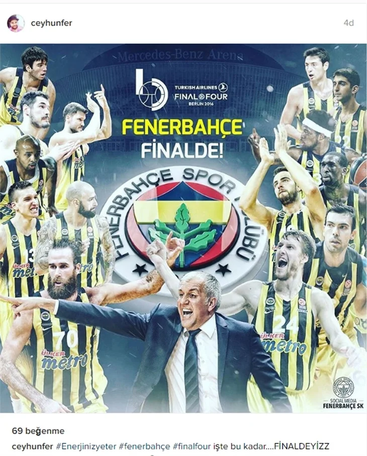 Fenerbahçe Euraleague'de finale yükseldi! Ünlüler coştu...
