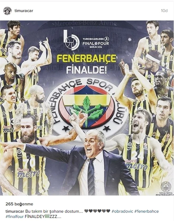 Fenerbahçe Euraleague'de finale yükseldi! Ünlüler coştu...