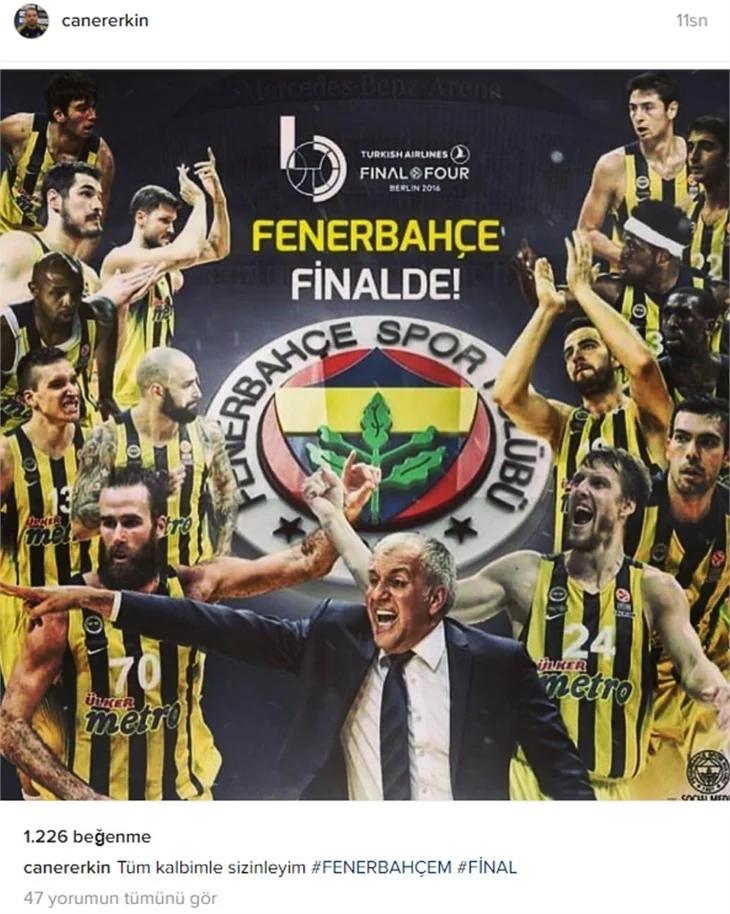 Fenerbahçe Euraleague'de finale yükseldi! Ünlüler coştu...