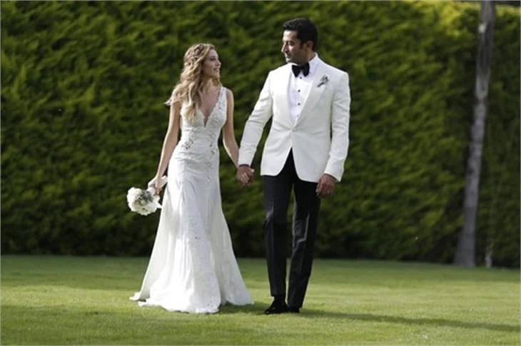 Kenan İmirzalıoğlu ile Sinem Kobal'in düğün fotoğrafları