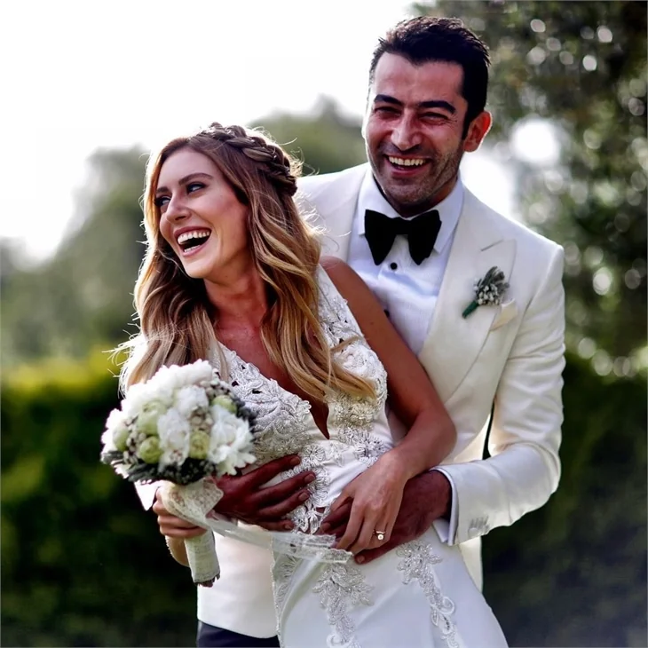 Kenan İmirzalıoğlu ile Sinem Kobal'in düğün fotoğrafları
