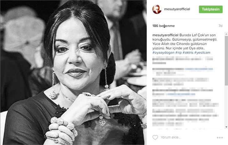 Oya Aydoğan'ın vefatı sevenlerini yasa boğdu!