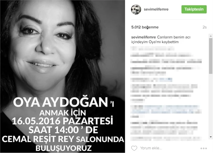 Oya Aydoğan'ın vefatı sevenlerini yasa boğdu!