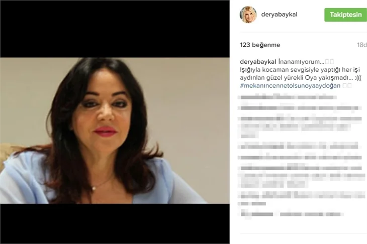 Oya Aydoğan'ın vefatı sevenlerini yasa boğdu!