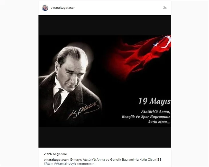 Ünlüler 19 Mayıs Atatürk Anma, Gençlik ve Spor Bayramı için neler paylaştı?