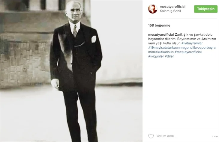 Ünlüler 19 Mayıs Atatürk Anma, Gençlik ve Spor Bayramı için neler paylaştı?
