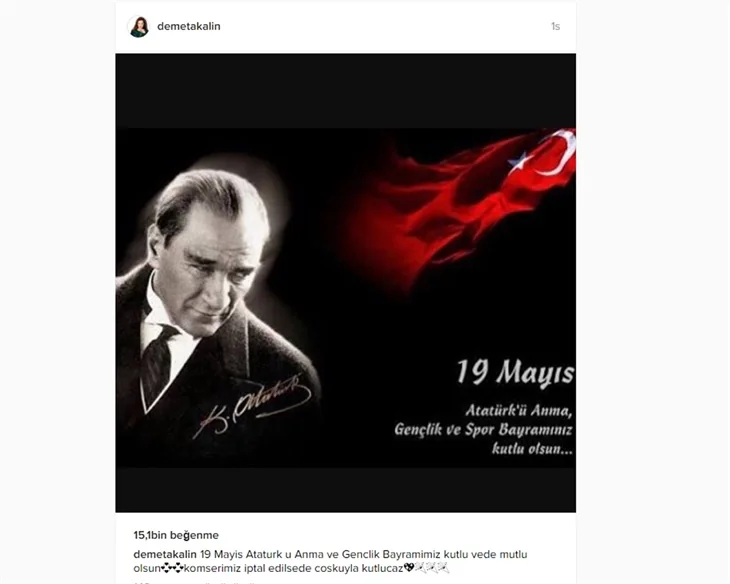 Ünlüler 19 Mayıs Atatürk Anma, Gençlik ve Spor Bayramı için neler paylaştı?