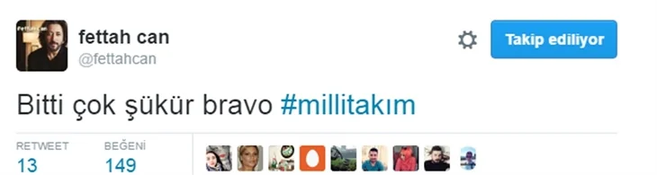 Ünlüler Millilerin zaferinden sonra neler paylaştı?