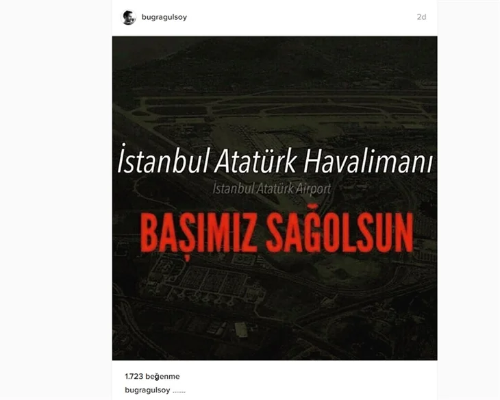 Ünlüler Atatürk Havalimanı'ndaki patlamanın ardından neler paylaştı?