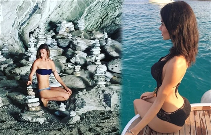 Ünlülerin tatil pozları