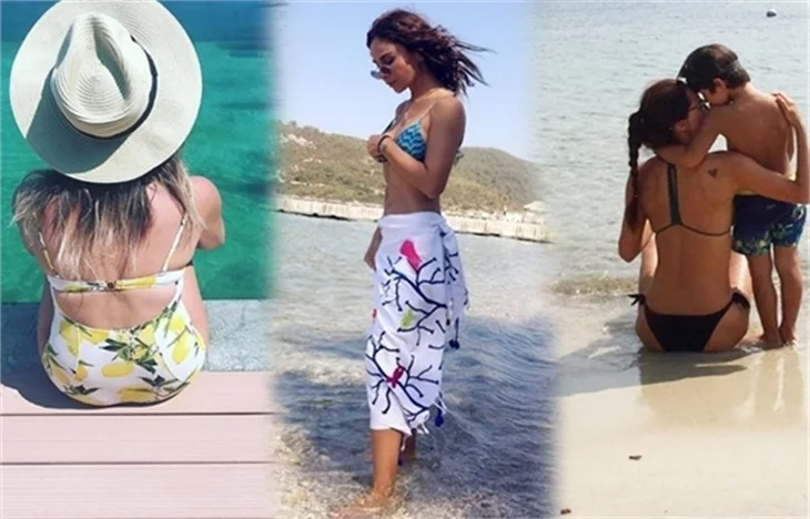 Ünlülerin tatil pozları