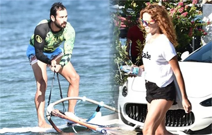 Özge Özpirinçci plajı terk etti!