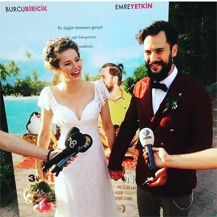 Burcu Biricik ve Emre Yetkin evlendi