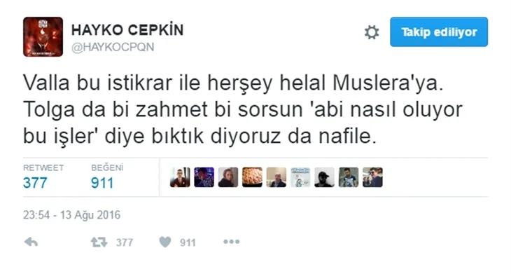 Ünlülerden Süper Kupa paylaşımları