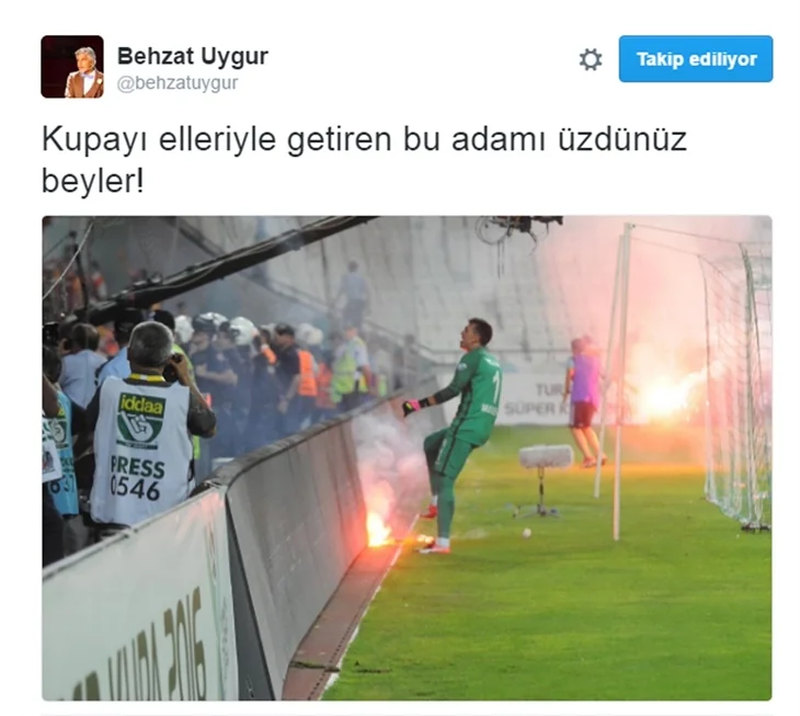 Ünlülerden Süper Kupa paylaşımları