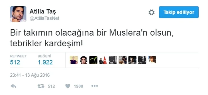 Ünlülerden Süper Kupa paylaşımları
