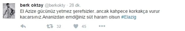Ünlü isimlerden teröre lanet 'tweet'leri...