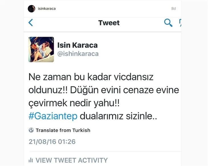 Ünlülerden Gaziantep'teki saldırıya sert tepkiler