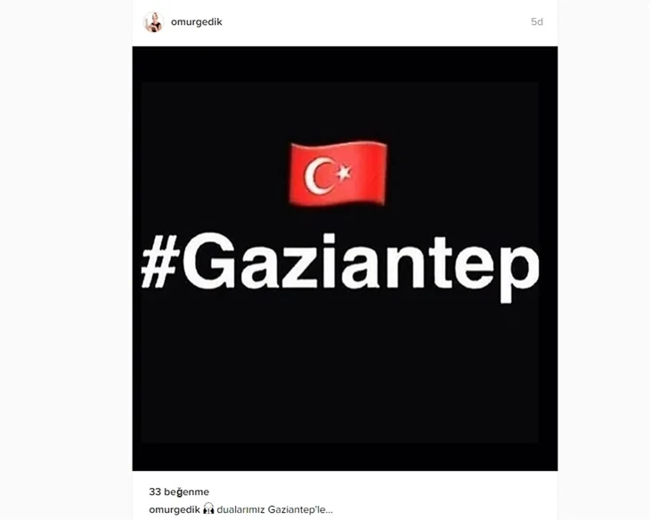 Ünlülerden Gaziantep'teki saldırıya sert tepkiler