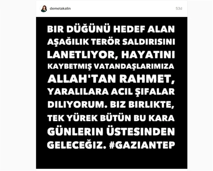 Ünlülerden Gaziantep'teki saldırıya sert tepkiler