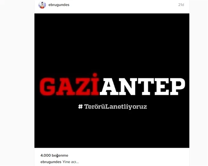 Ünlülerden Gaziantep'teki saldırıya sert tepkiler