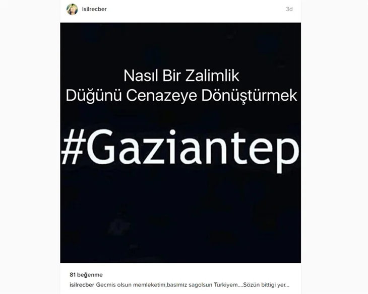Ünlülerden Gaziantep'teki saldırıya sert tepkiler