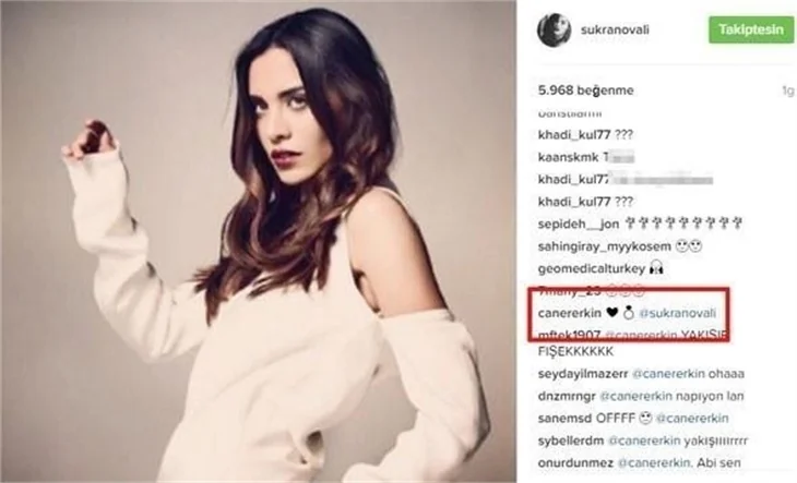 Caner, Şükran'a aşkını yeşil sahadan da haykırdı: ŞUKOM