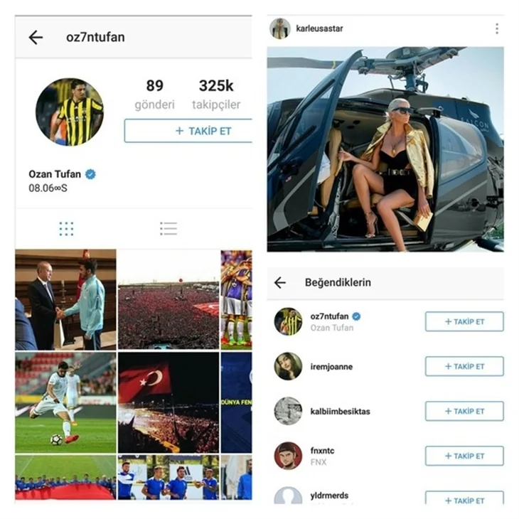 Ozan Tufan, Jelena'yı beğendi; Instagram'ı kapattı!
