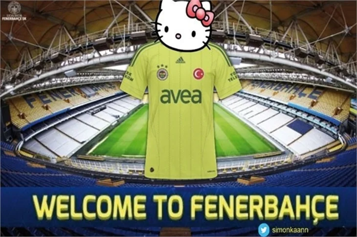 Hello Kitty Fenerbahçe'ye sponsor oldu sosyal medya yıkıldı!