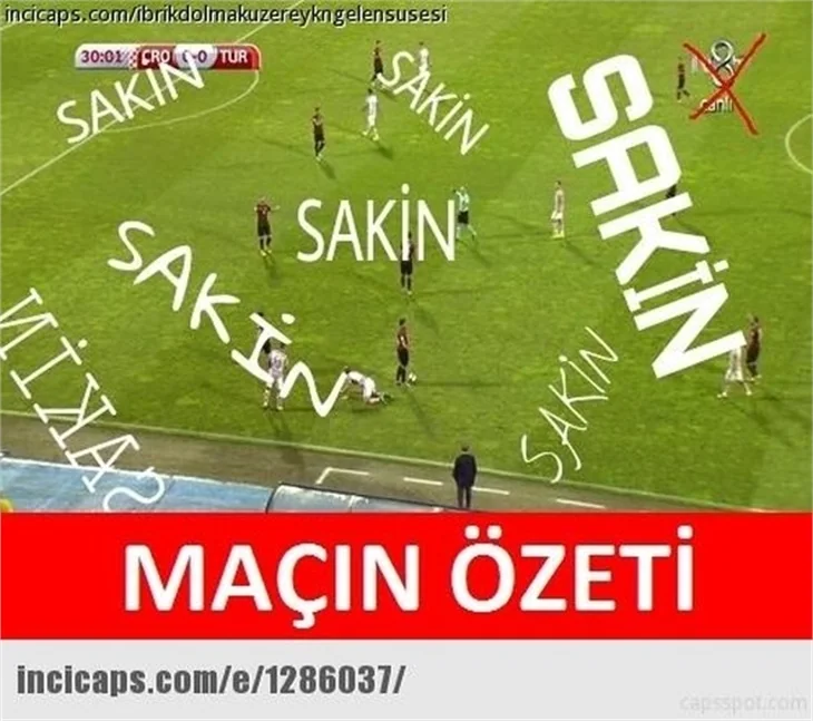 Hırvatistan-Türkiye maçı capsleri!