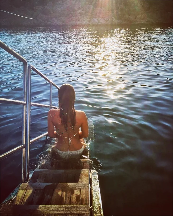 Yağmur Ünal’ın tatil keyfi