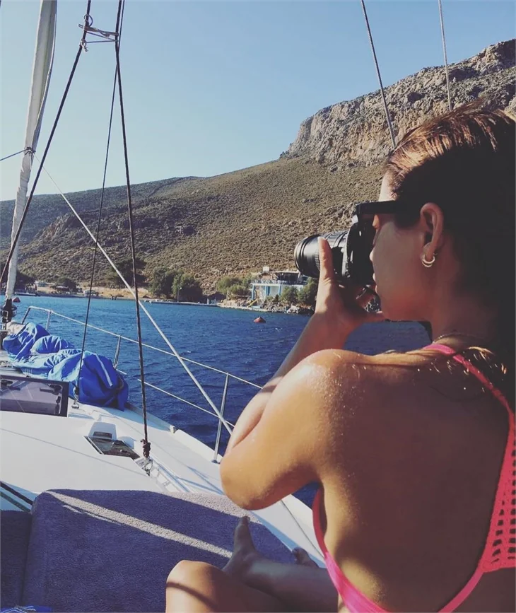 Yağmur Ünal’ın tatil keyfi