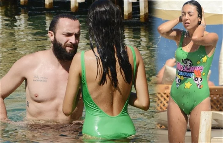 Berkay ve eşi Özlem Katipoğlu balayı tatilinde