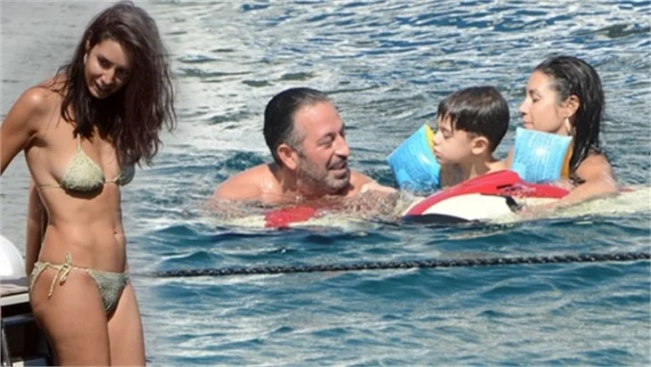 Cem Yılmaz, Ahu Yağtu ve oğlu Kemal ile tatilde