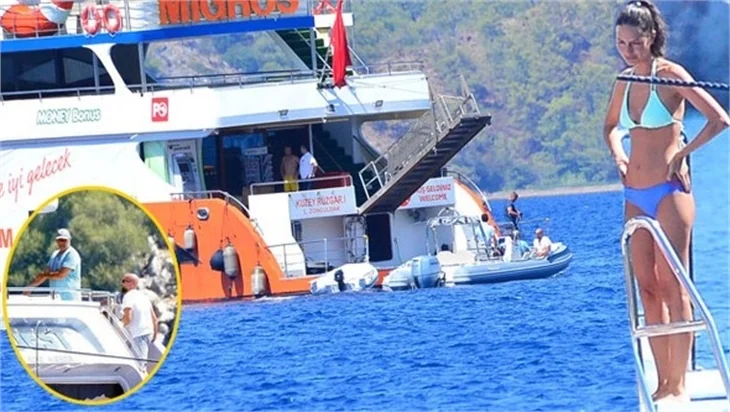 Yasemin Özilhan eşi ve çocuklarıyla Bodrum tatilinde