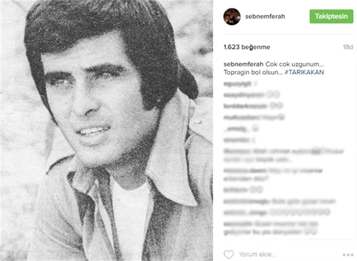 Ünlülerden Tarık Akan'a veda mesajları..