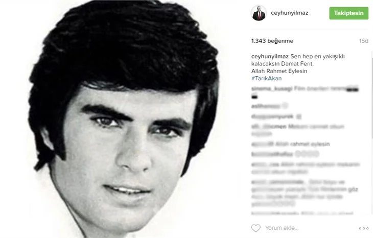 Ünlülerden Tarık Akan'a veda mesajları..
