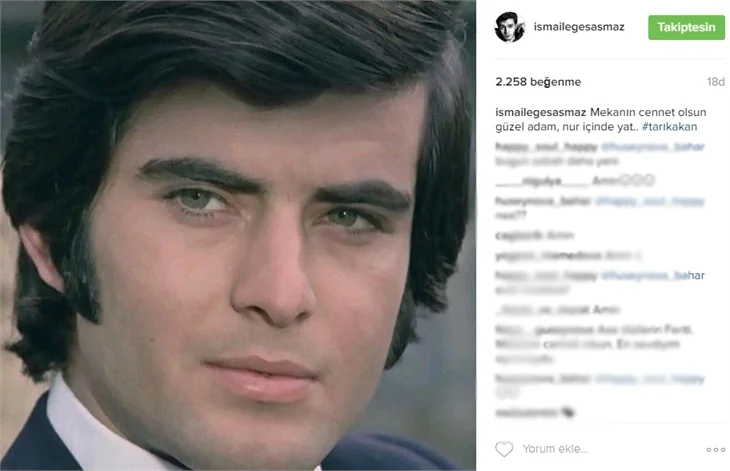 Ünlülerden Tarık Akan'a veda mesajları..