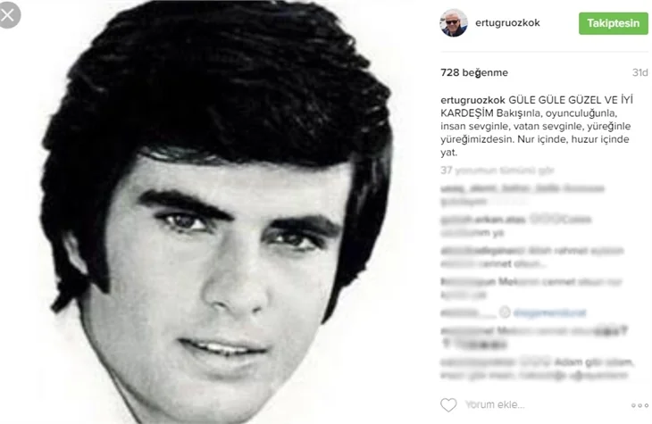 Ünlülerden Tarık Akan'a veda mesajları..