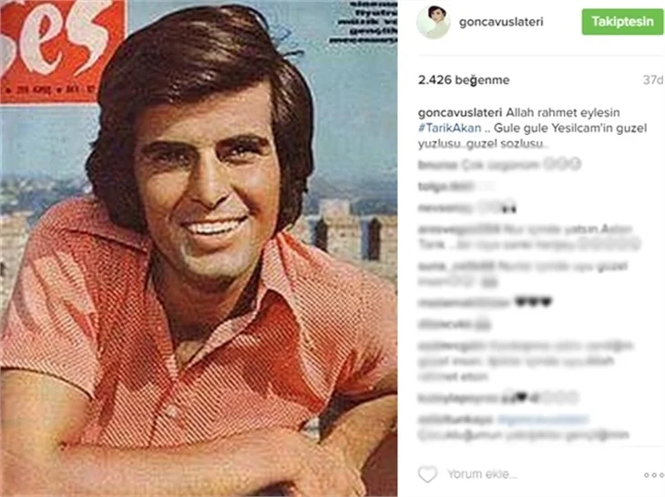 Ünlülerden Tarık Akan'a veda mesajları..