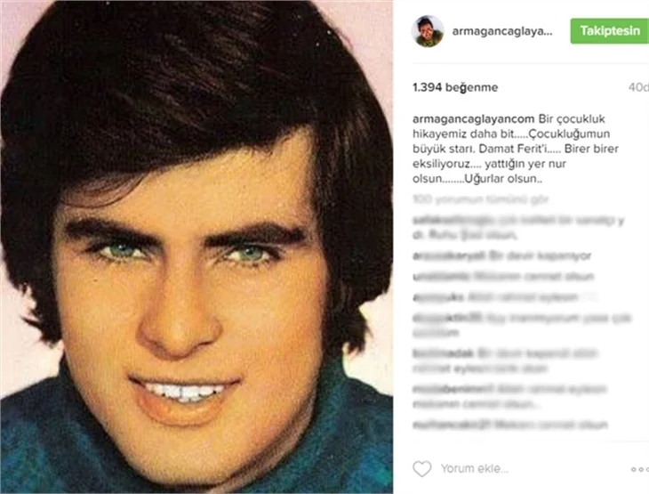 Ünlülerden Tarık Akan'a veda mesajları..